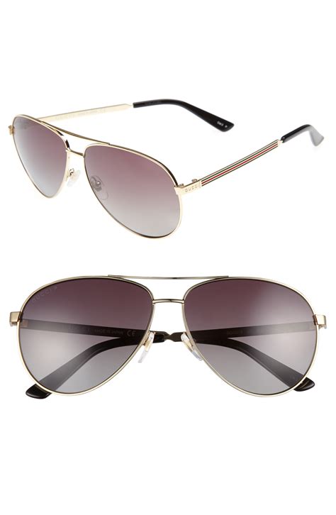 gucci aviator silver frame|Gucci polarized aviator sunglasses.